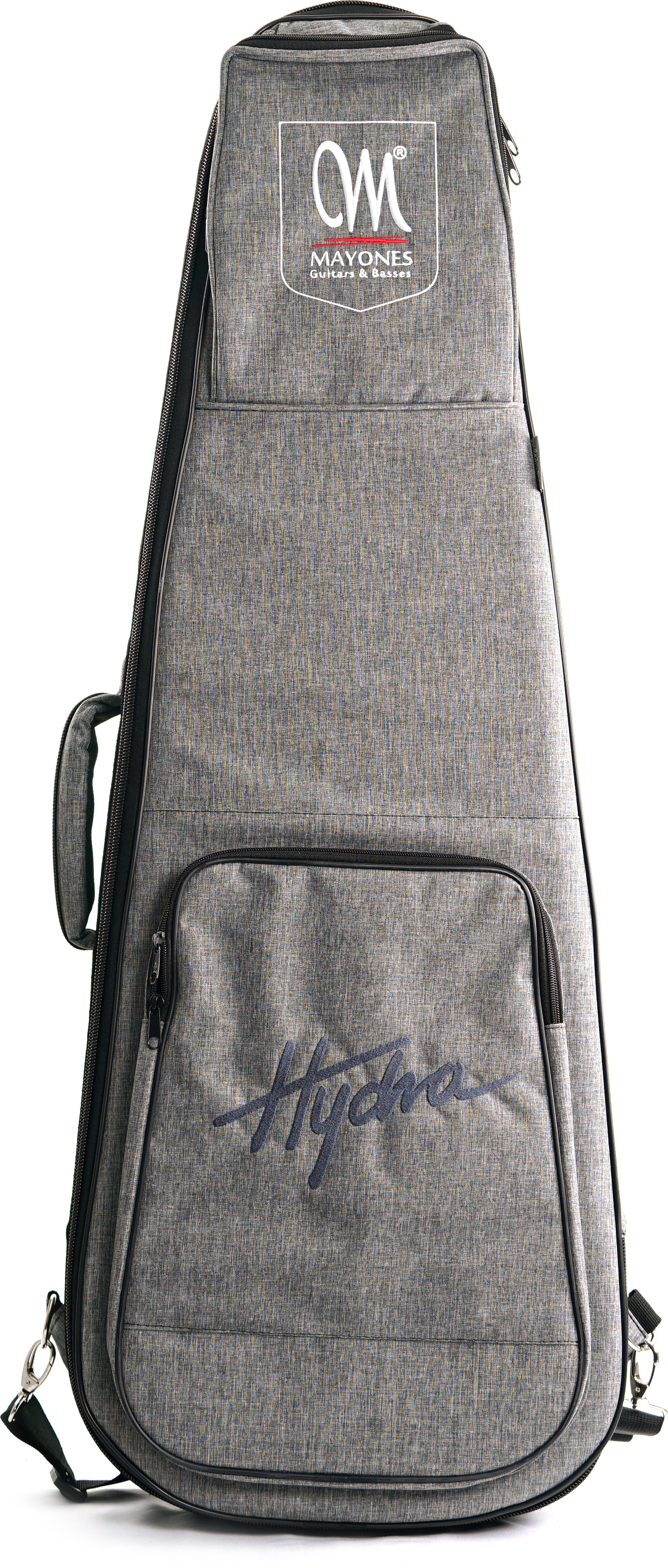 Mayones Hydra Elite 6 VF V-Fretboard Eye Poplar 3A Trans Graphite Satine #HF0000756