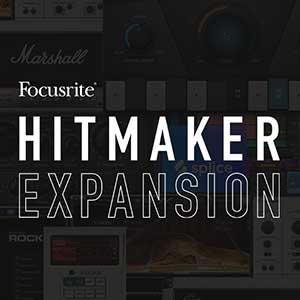 Purchase and register a Scarlett interface and get the Hitmaker Expansion free