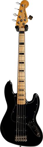 Squier 2019 Classic Vibe 70s Jazz Bass V Black Maple Fingerboard (Pre-Owned)