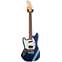 Fender Kurt Cobain Mustang Left Handed Rosewood Fingerboard Dark Lake Placid Blue with Stripe (Pre-Owned) Front View