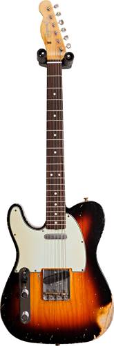 Fender Custom Shop 1960 Telecaster Left Handed Relic 3-Colour Sunburst Masterbuilt by John Cruz (Pre-Owned)