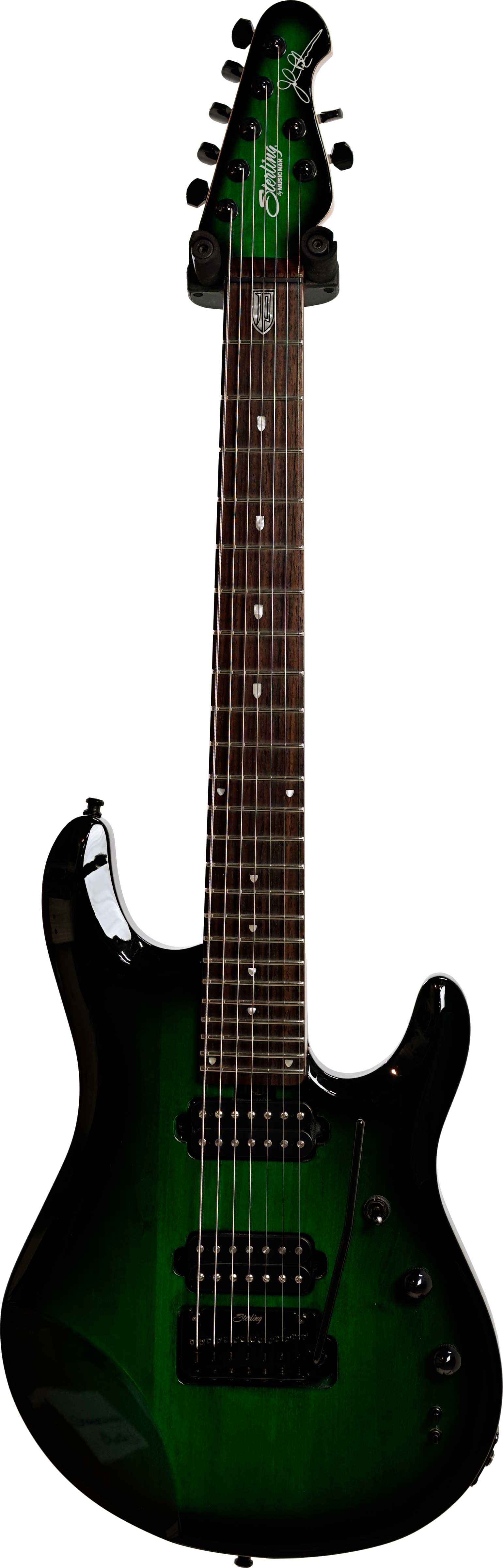 Buy the Music Man Sterling John Petrucci JP70 7-String Translucent Green  Burst (Pre-Owned)