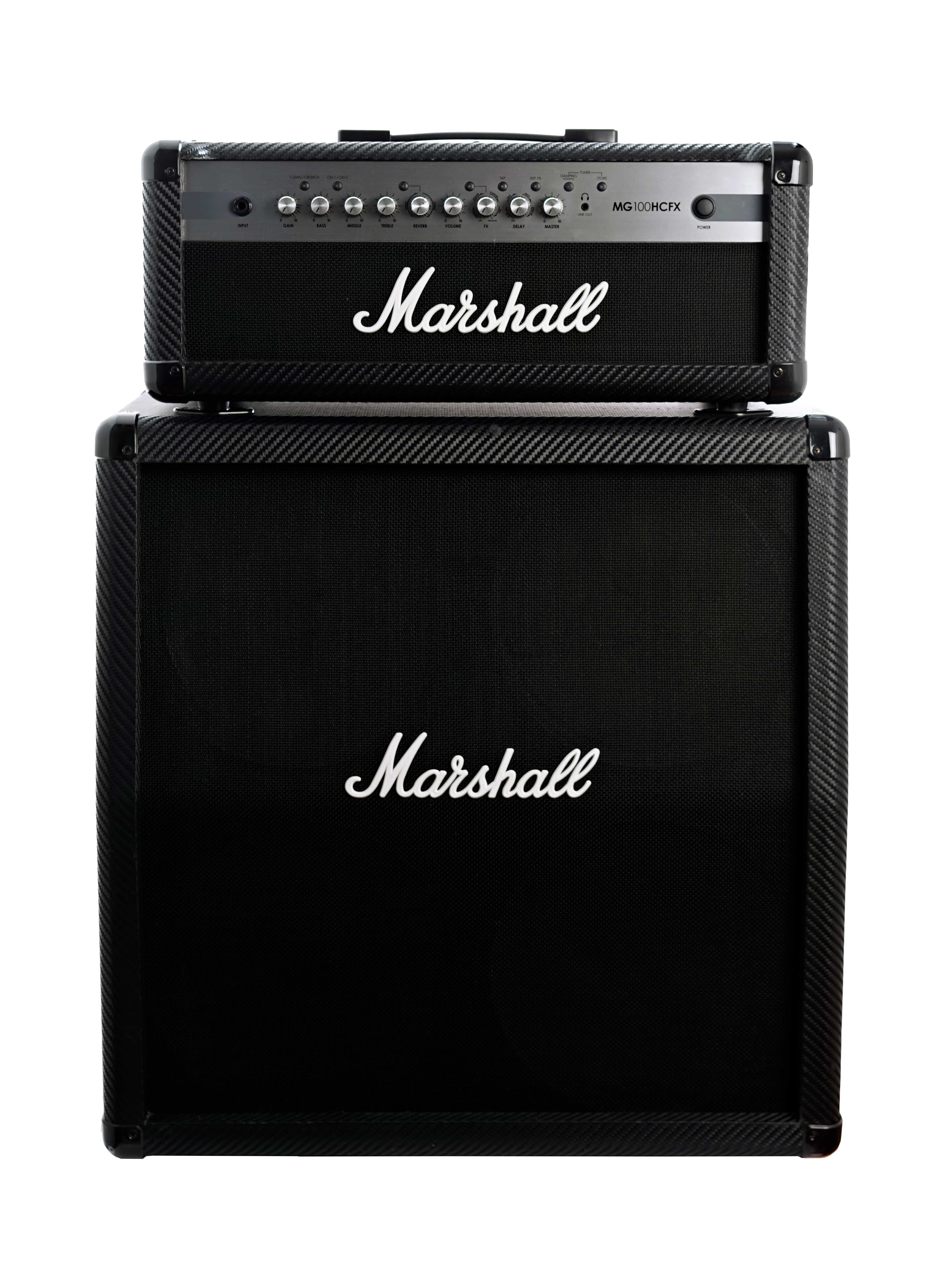 Marshall MG100HCFX Solid State Amp Head With MG412ACF Guitar Cabinet (Pre-Owned)