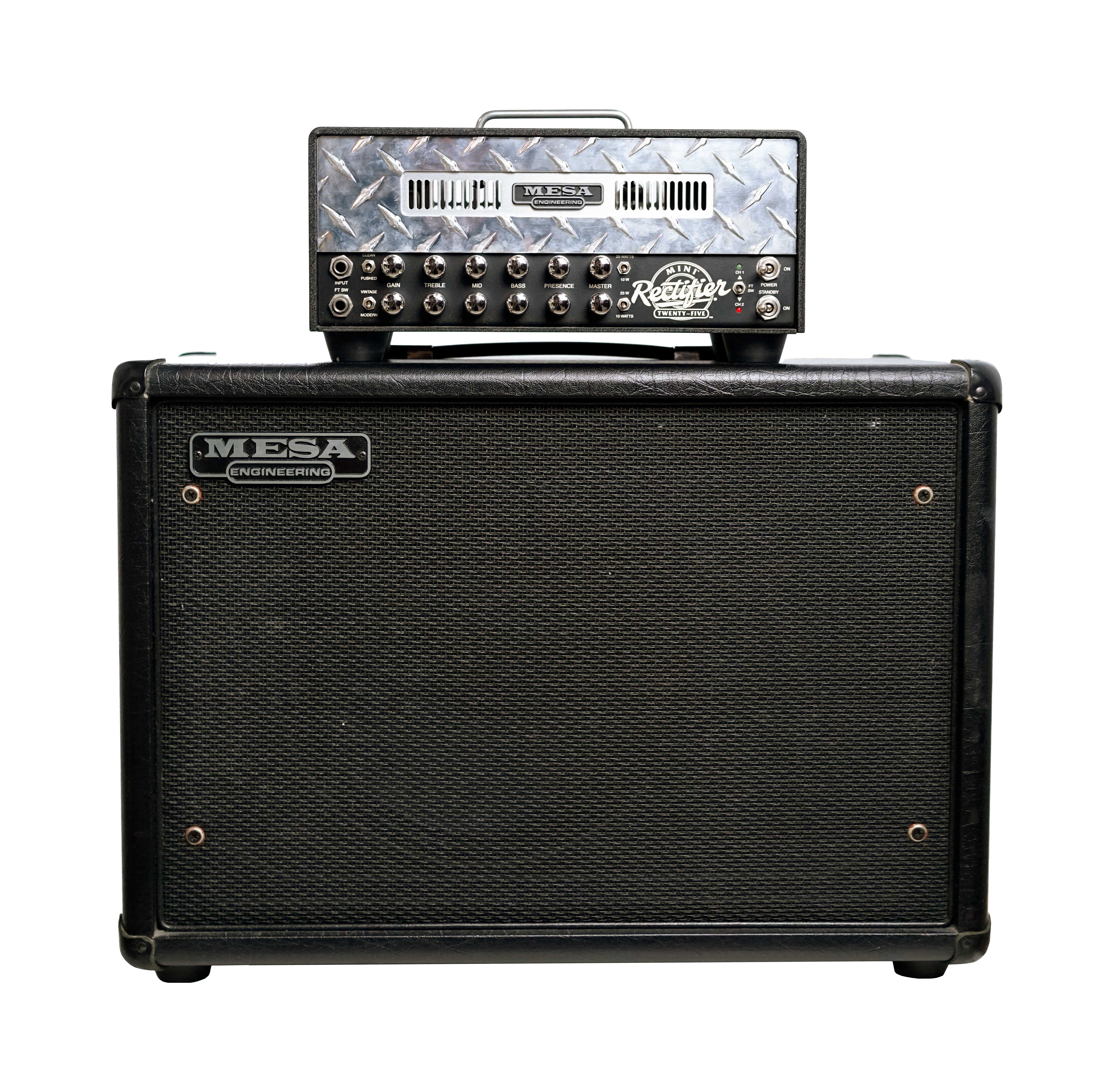 Mesa Boogie Mini Rectifier 25 Valve Amp Head and Mesa Widebody 112