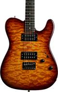 Fender 2005 American Deluxe Telecaster HH QMT Tobacco Burst Ebony Board (Pre-Owned) (Pre-Owned)