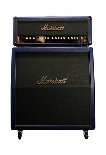 Marshall 6100LM Anniversary Valve Amp Head Brass Chassis and Custom 1960AHW Half Stack Guitar Cabinet (Pre-Owned)