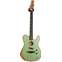 Fender 2020 Acoustasonic Telecaster Trans Surf Green (Pre-Owned) Front View