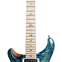 PRS 2017 Custom 24 Limited Edition Wood Library River Blue Flame Maple Neck 10 Top Left Handed (Pre-Owned) 