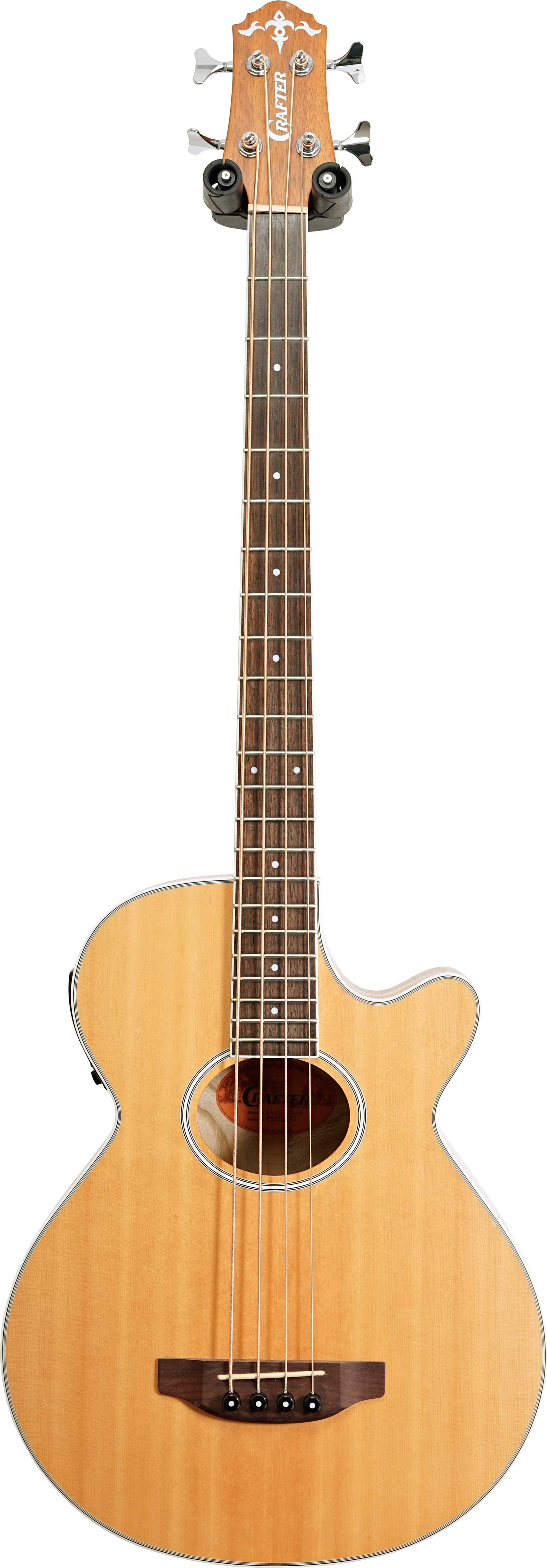 Crafter BA400EQ Natural Acoustic Bass (PreOwned) guitarguitar