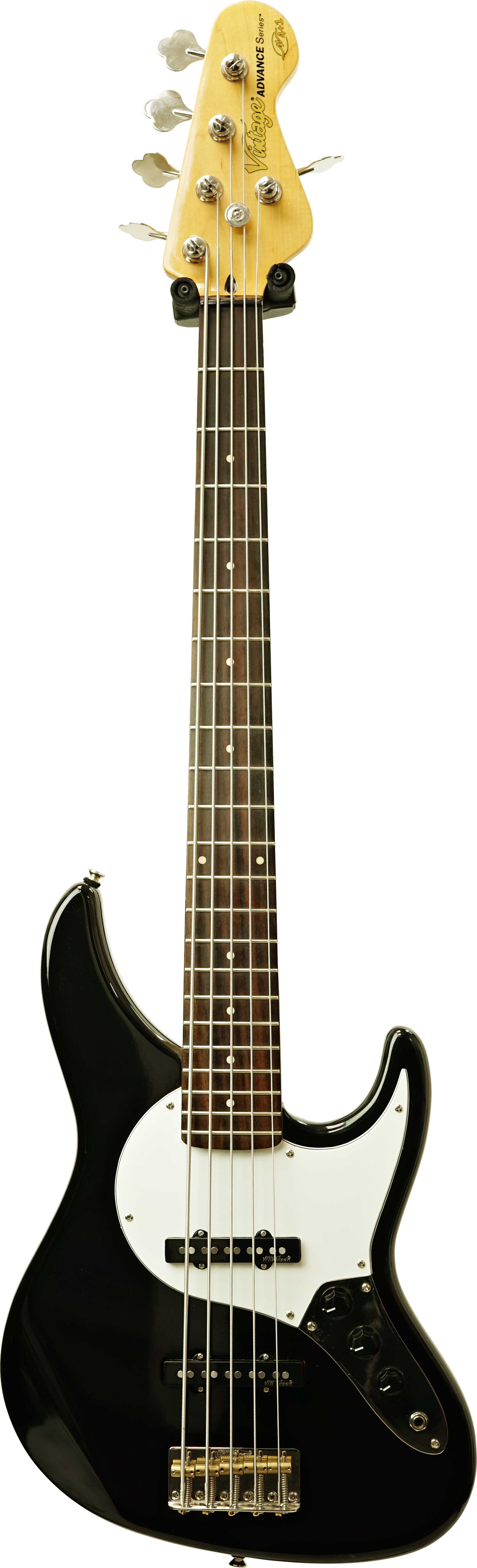 Vintage Advanced Series AV 4+1 5 String Bass Black Highgloss (Pre-Owned)