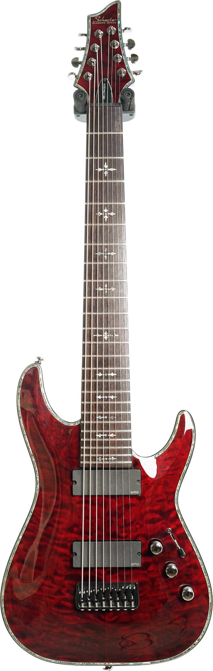 BLACK Cherry Schecter Hellraiser C-8 Black Cherry (Pre-Owned) | guitarguitar