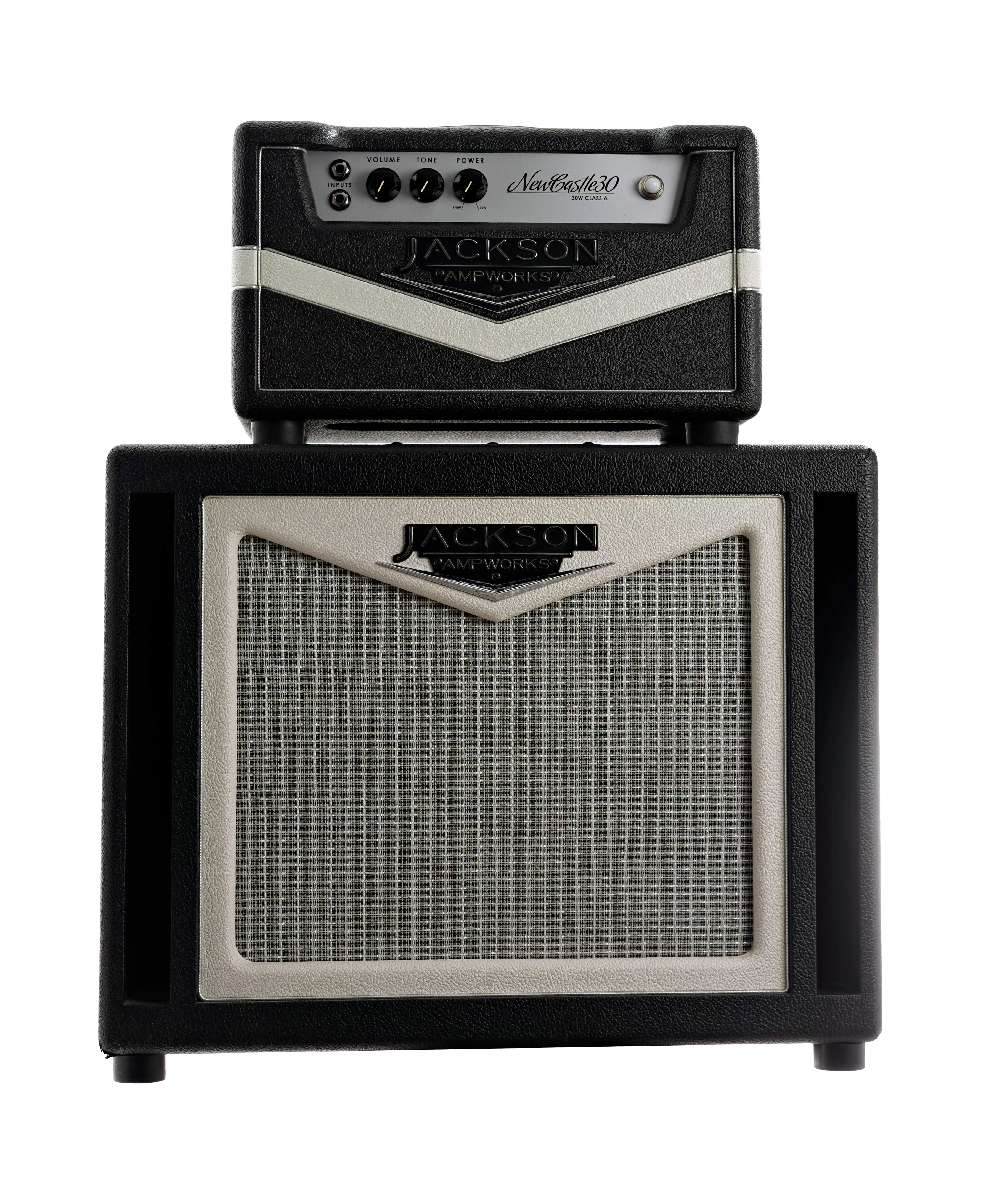 Jackson Audio Ampworks Newcastle 30 Valve Amp Head and 112 Ported Guitar Cabinet 16 ohm Creamback (Pre-Owned) 