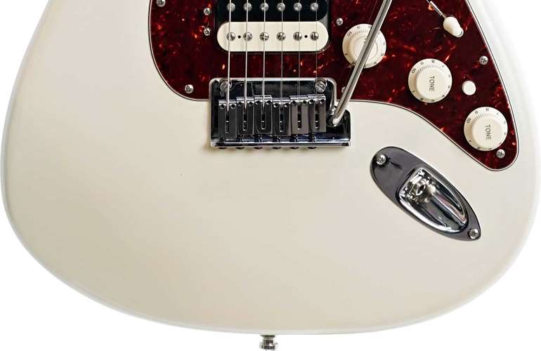 Fender American Elite Stratocaster Electric Guitar, Rosewood Fingerboard,  Hard Case - Olympic White