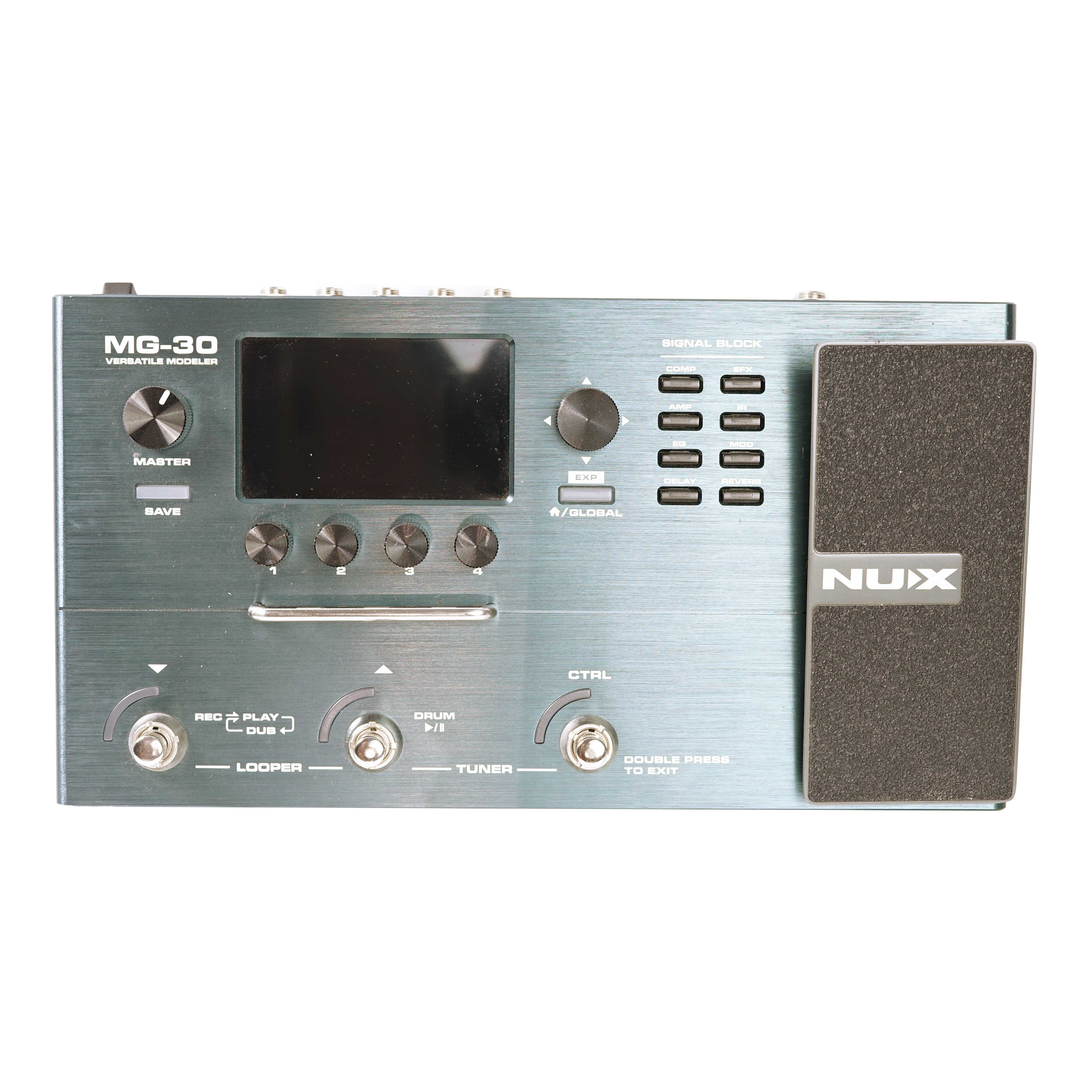 NUX MG-30 Guitar Amp Modeller and Multi Effects Processor Pedal (Pre-Owned)
