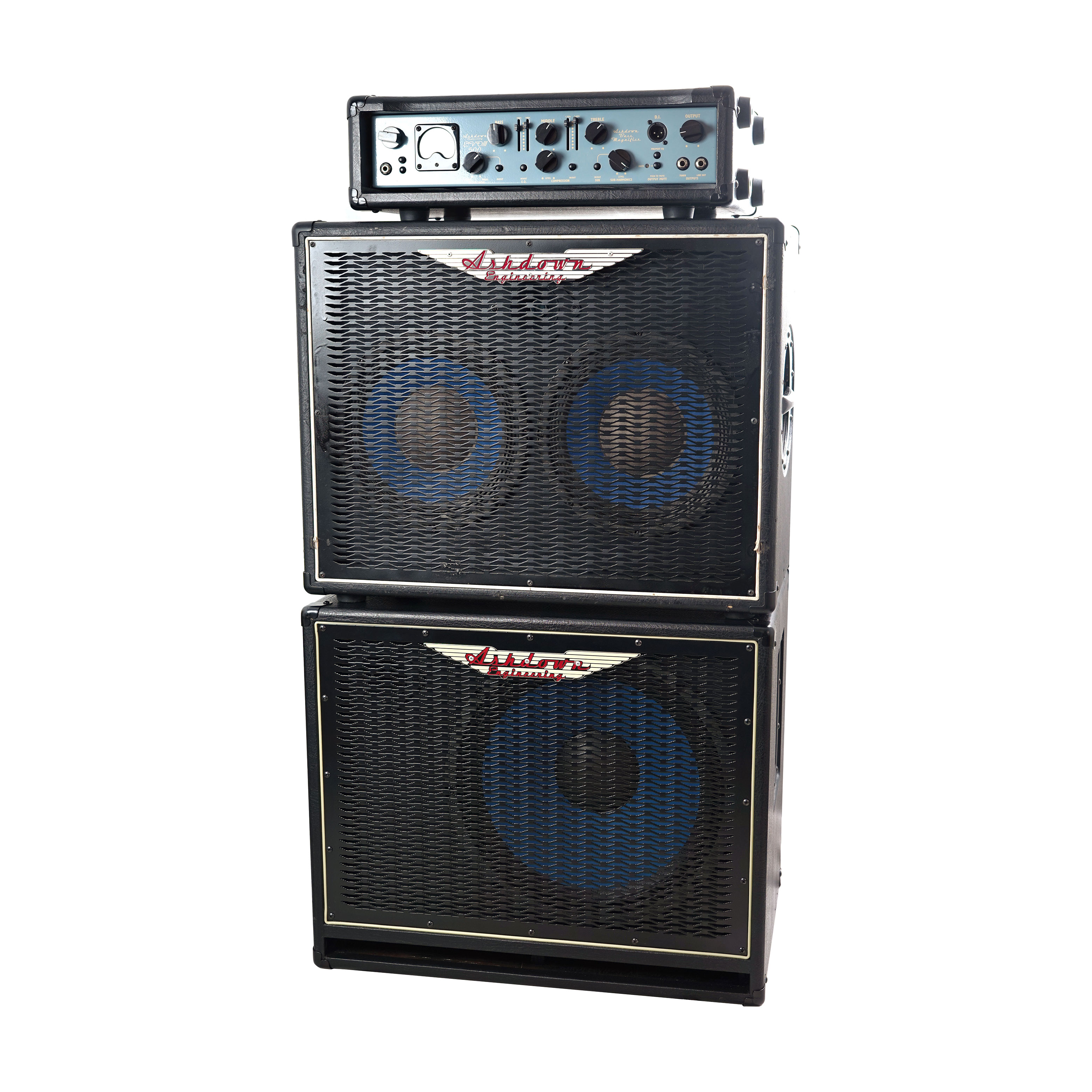 Ashdown EVOIII 500 Solid State Bass Head + ABM210T Cabinet and ABM115H Cabinet (Pre-Owned)
