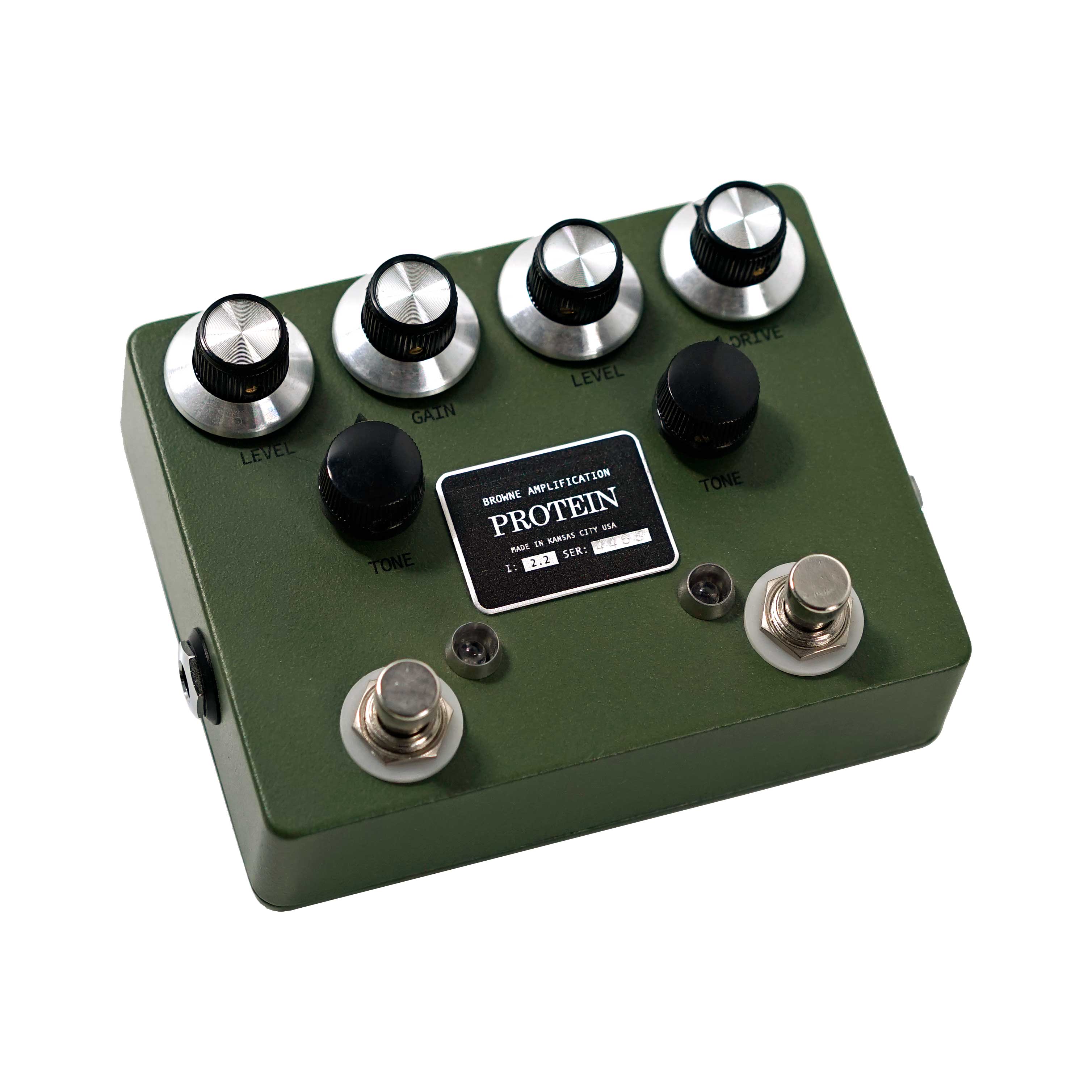 Browne Amplification Protein V2 Green Dual Overdrive Pedal (Pre-Owned)