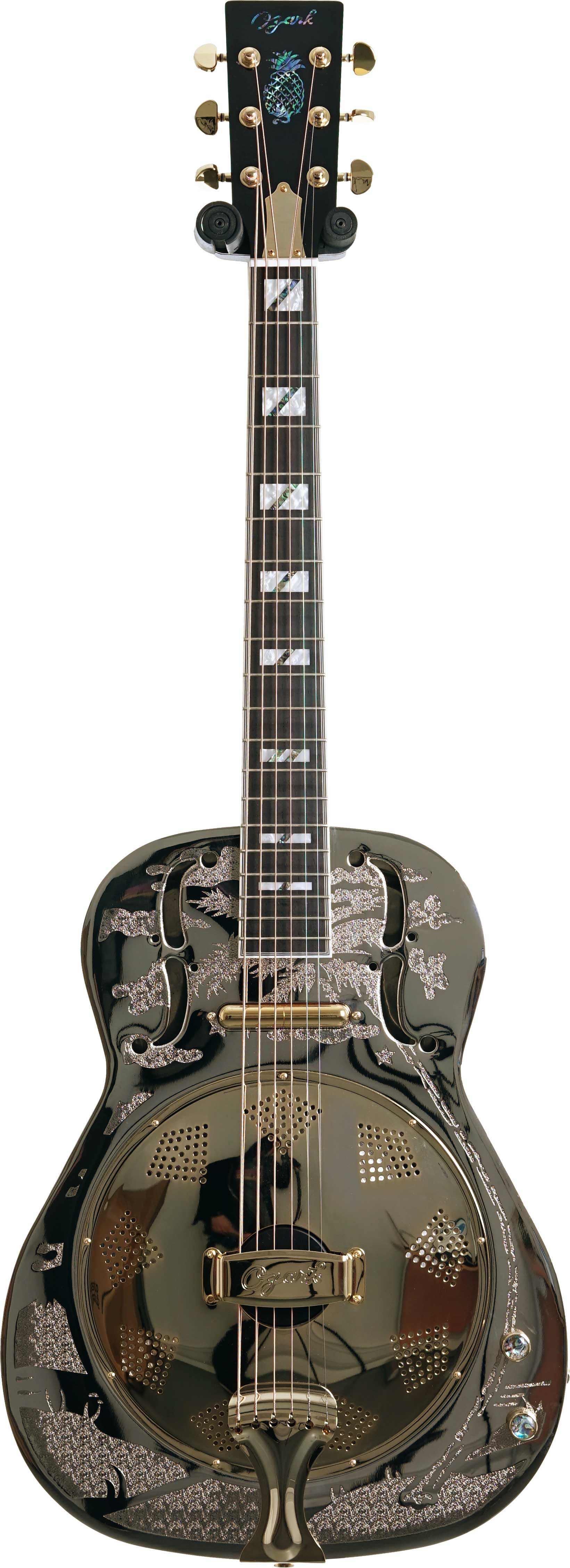 Ozark Brass Thinline Electric Resonator 3515BTE (PreOwned) guitarguitar