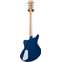 D'Angelico Deluxe Bedford SH Limited Edition Sapphire Blue Semi-Hollow P90's (Pre-Owned) Back View