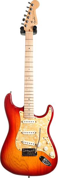 Fender 2009 American Deluxe Stratocaster Ash Aged Cherry Burst Maple Fingerboard (Pre-Owned)