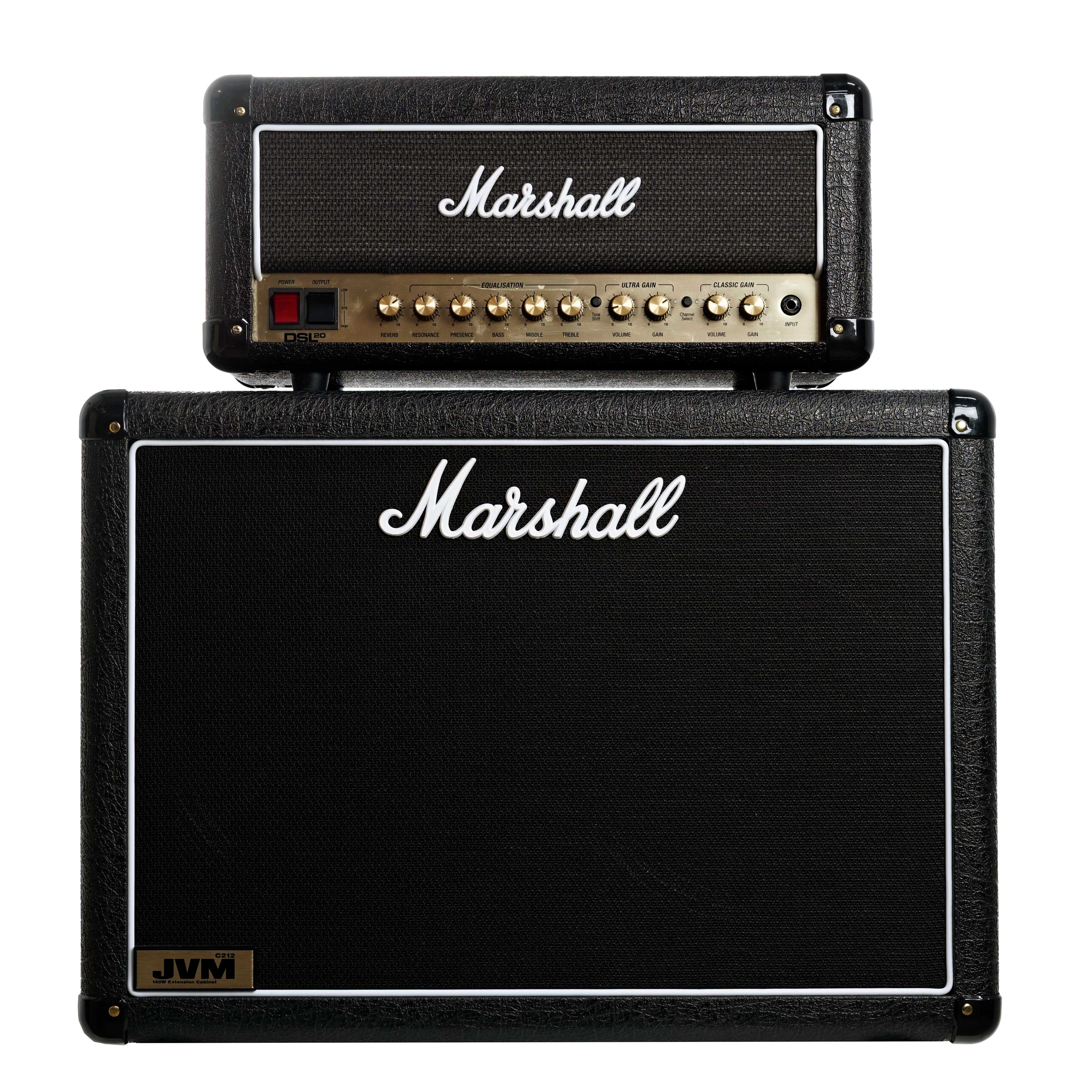 Marshall DSL20H Electric Valve Head & JVMC212 2x12 Cabinet (Pre-Owned)