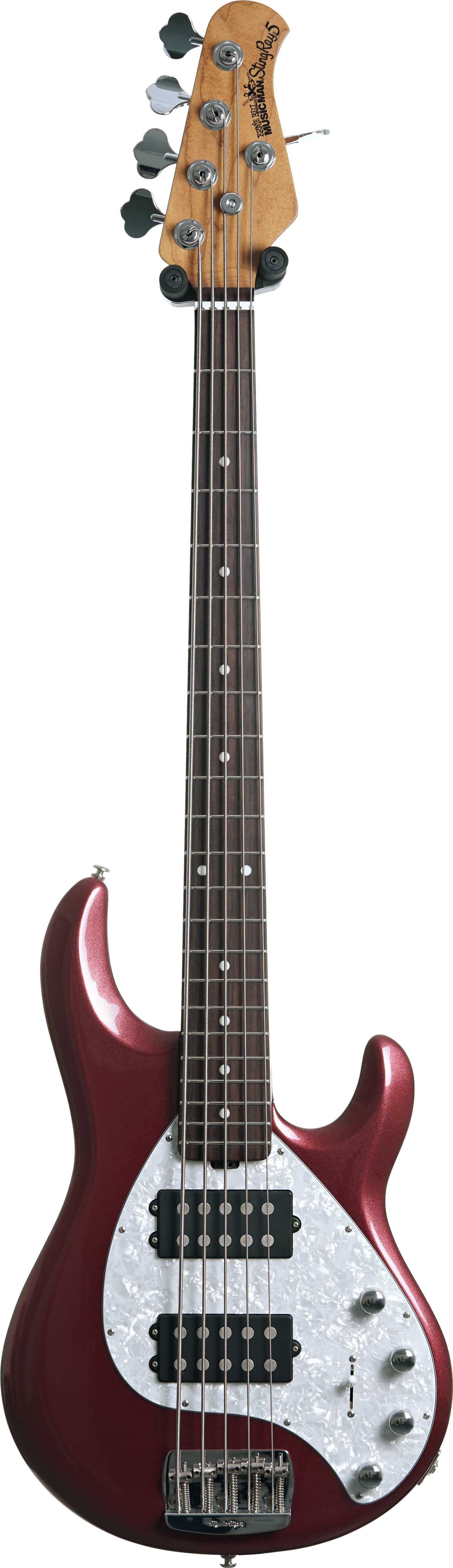 Music Man 2020 Stingray Special HH5 Maroon Mist Rosewood Fingerboard (Pre-Owned)
