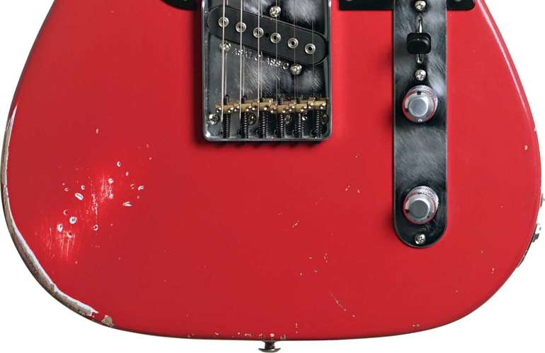 G&L Custom Shop ASAT Classic Fiesta Red Heavy Aged 3A Roasted Flame Neck Rosewood Fingerboard (Pre-Owned) G&L Custom Shop ASAT Classic Fiesta Red Heavy Aged 3A Roasted Flame Neck Rosewood Fingerboard (Pre-Owned)