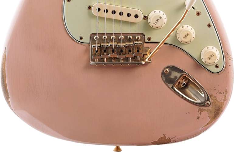 Fender Custom Shop 62 Poblano Stratocaster Relic Aged Dirty Shell Pink Master Built by Andy Hicks (Pre-Owned) Fender Custom Shop 62 Poblano Stratocaster Relic Aged Dirty Shell Pink Master Built by Andy Hicks (Pre-Owned)