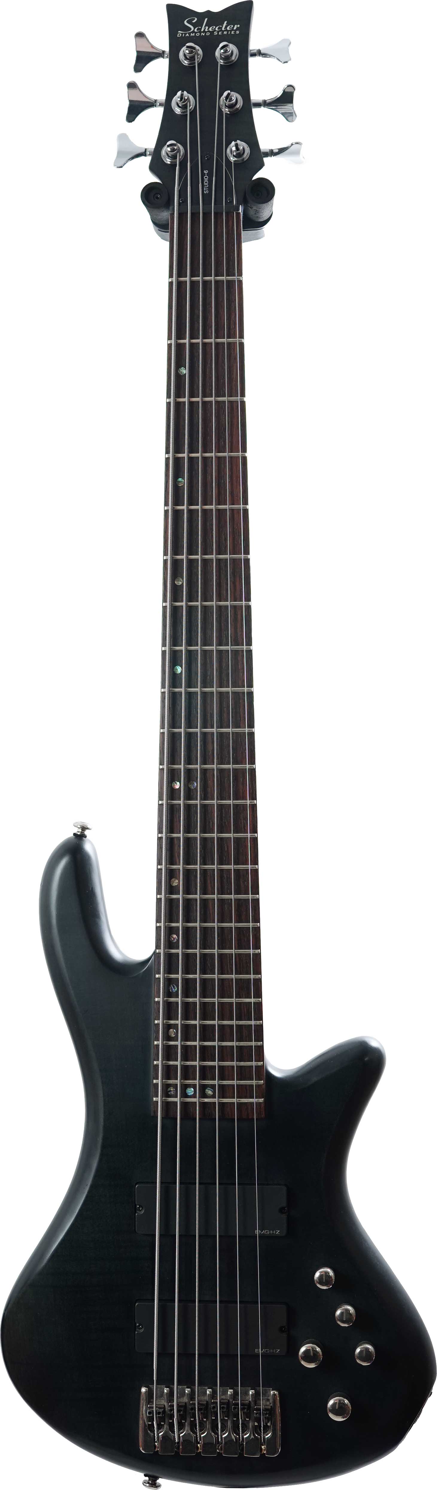 Schecter Stiletto Studio-6 See Thru Black Satin (Pre-Owned)