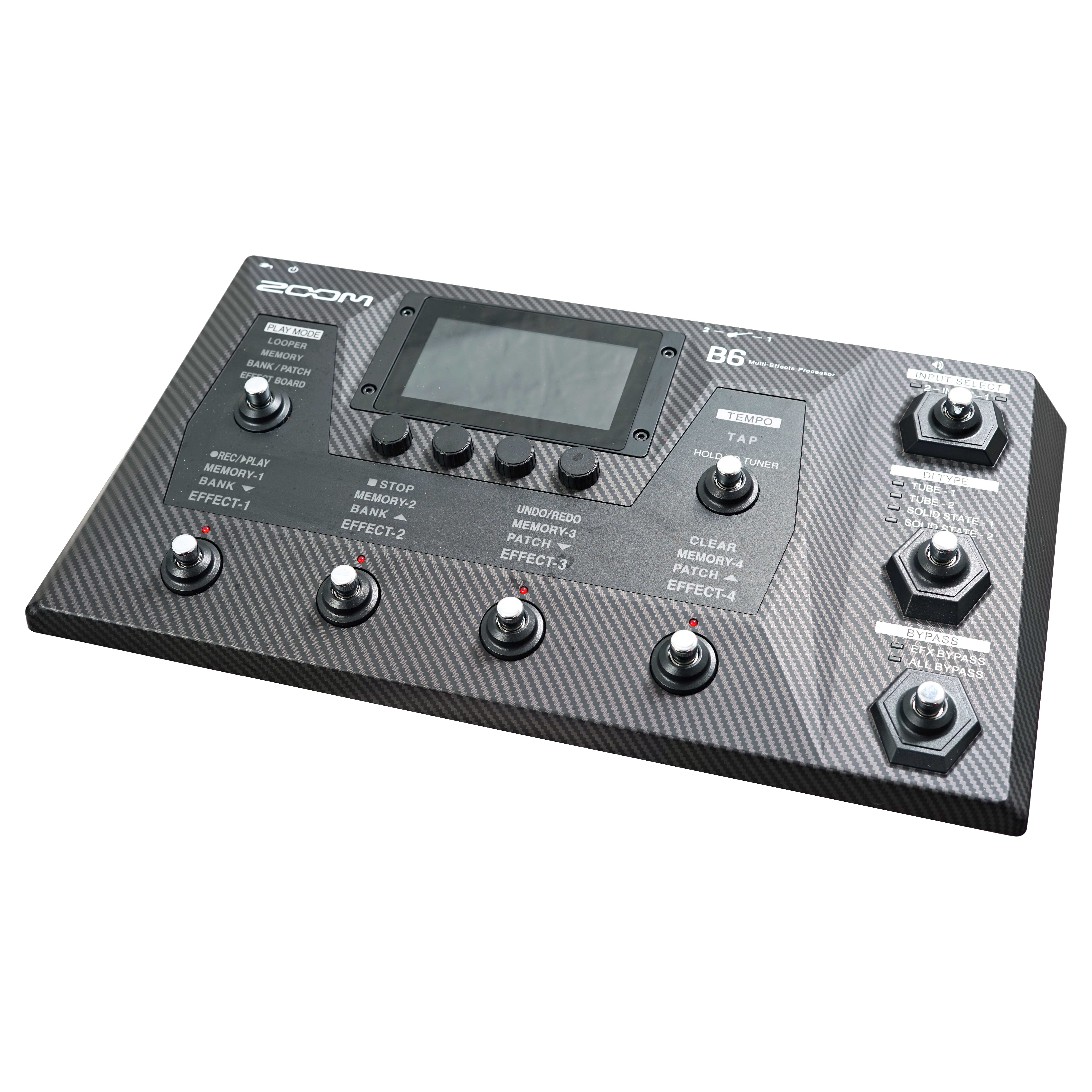 Zoom B6 Bass Guitar Amp Modeller and Multi Effects Processor Pedal (Pre-Owned)