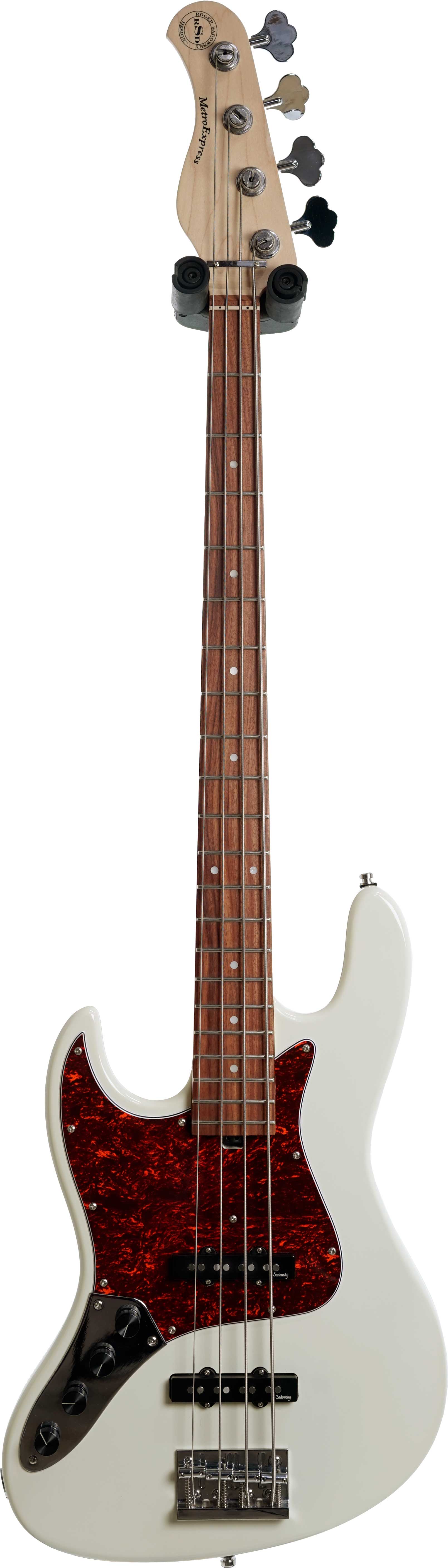 Sadowsky Metro Express Standard JJ 4 String Morado Olympic White Left Handed Rosewood Fingerboard (Pre-Owned)