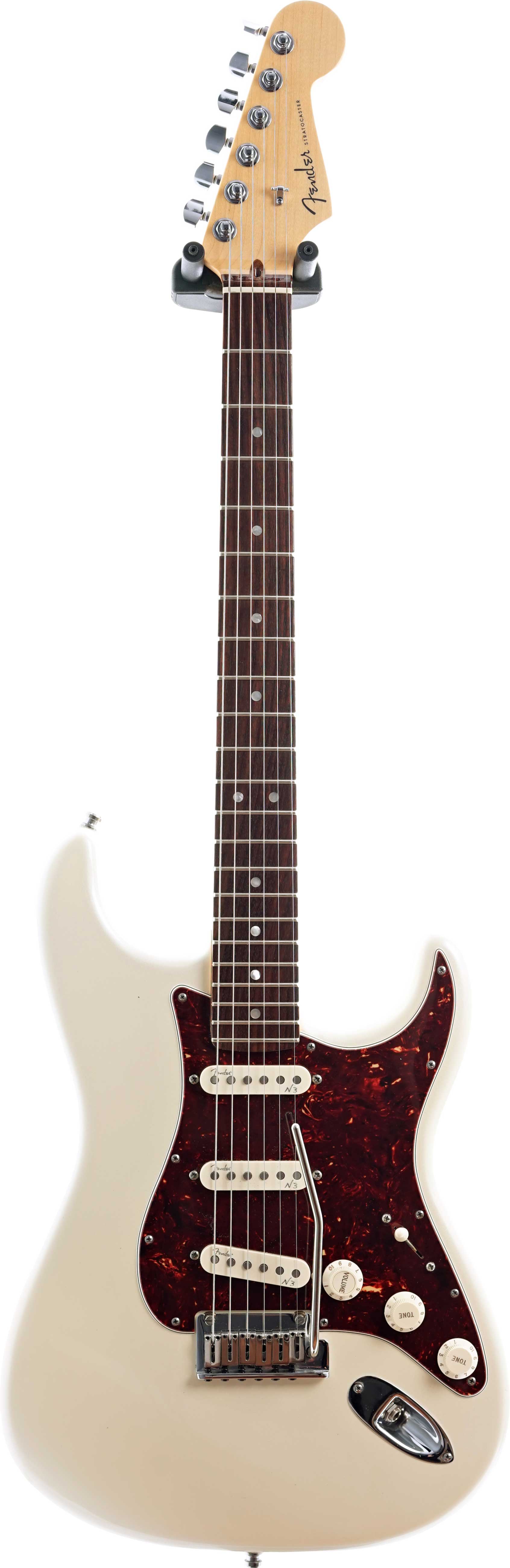 Fender 2010 American Deluxe Stratocaster Olympic White Pearl Rosewood Fingerboard (Pre-Owned)