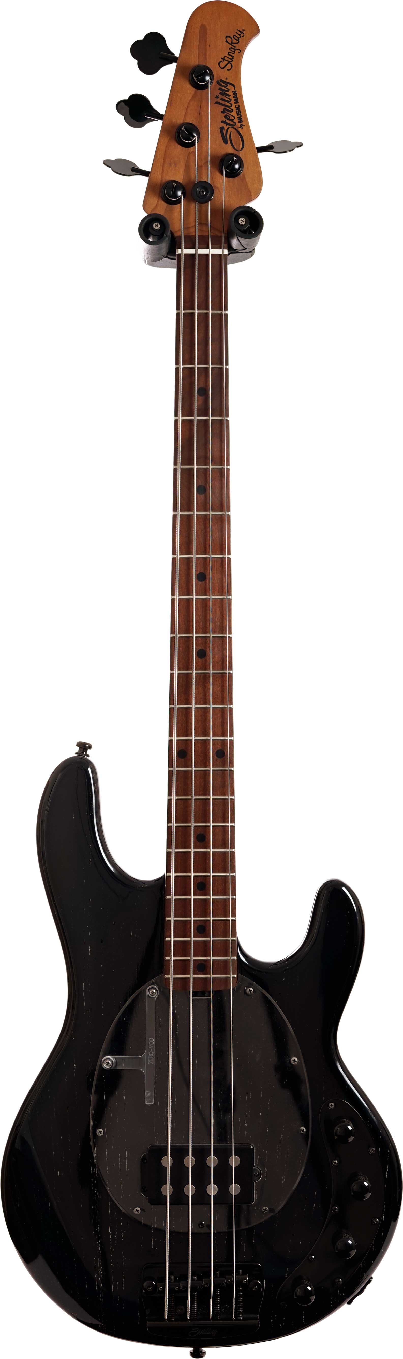 Music Man Sterling Ray 34 Black Ashwood White Grains (Pre-Owned