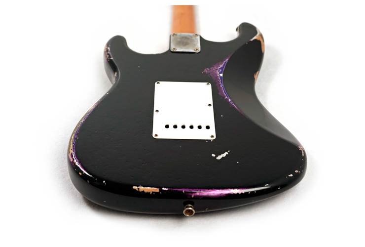 Fender Custom Shop '69 Stratocaster Relic Black Over Purple Paisley Maple Fingerboard Masterbuilt by Dale Wilson (Pre-Owned)  Fender Custom Shop '69 Stratocaster Relic Black Over Purple Paisley Maple Fingerboard Masterbuilt by Dale Wilson (Pre-Owned)