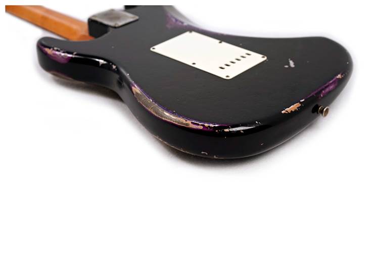 Fender Custom Shop '69 Stratocaster Relic Black Over Purple Paisley Maple Fingerboard Masterbuilt by Dale Wilson (Pre-Owned)  Fender Custom Shop '69 Stratocaster Relic Black Over Purple Paisley Maple Fingerboard Masterbuilt by Dale Wilson (Pre-Owned)