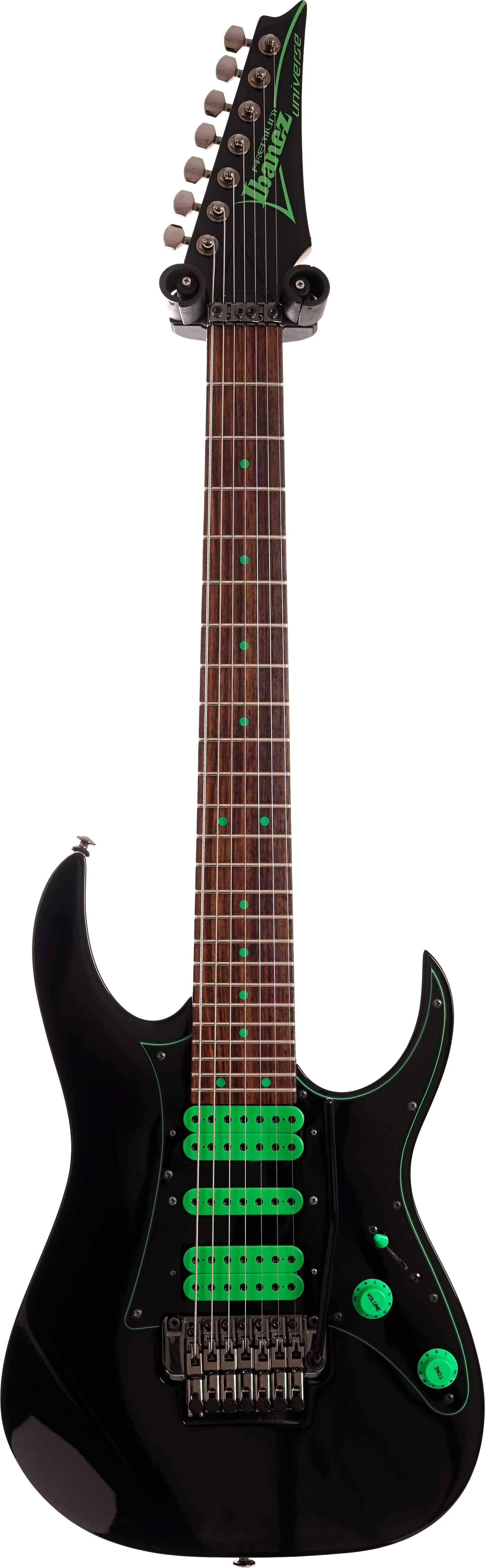 Ibanez Universe UV70P 7 String Black/Green (Pre-Owned)