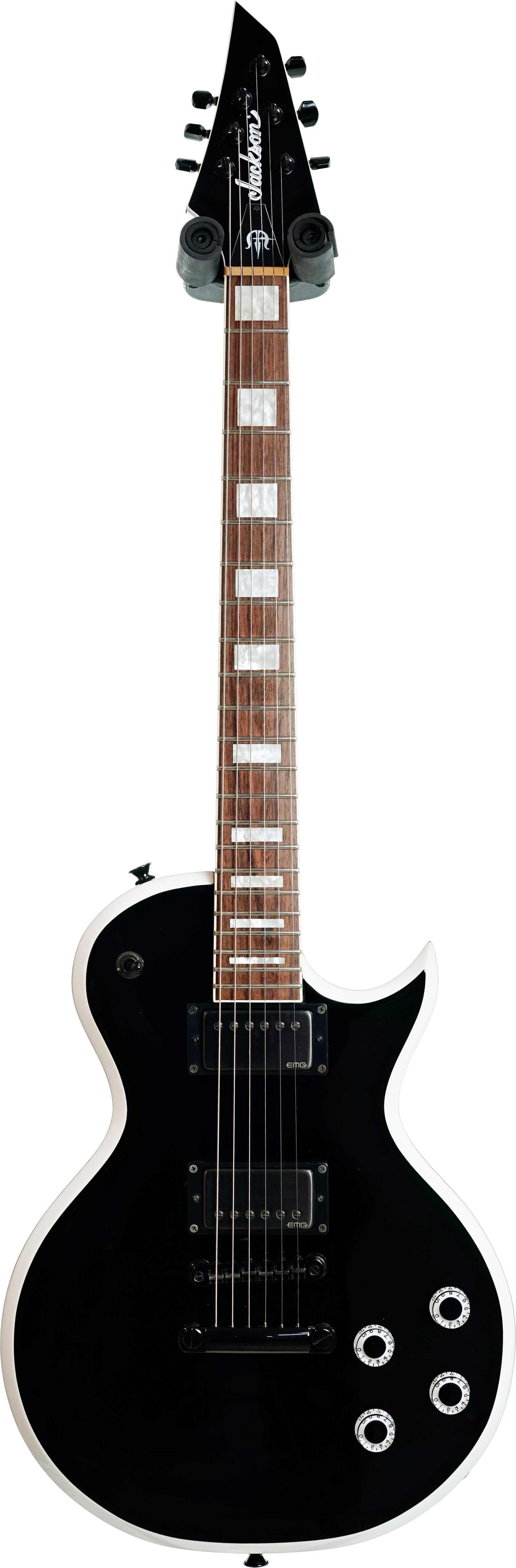 Jackson MF1 Marty Friedman Monarkh Black With White Bevel (Pre-Owned)