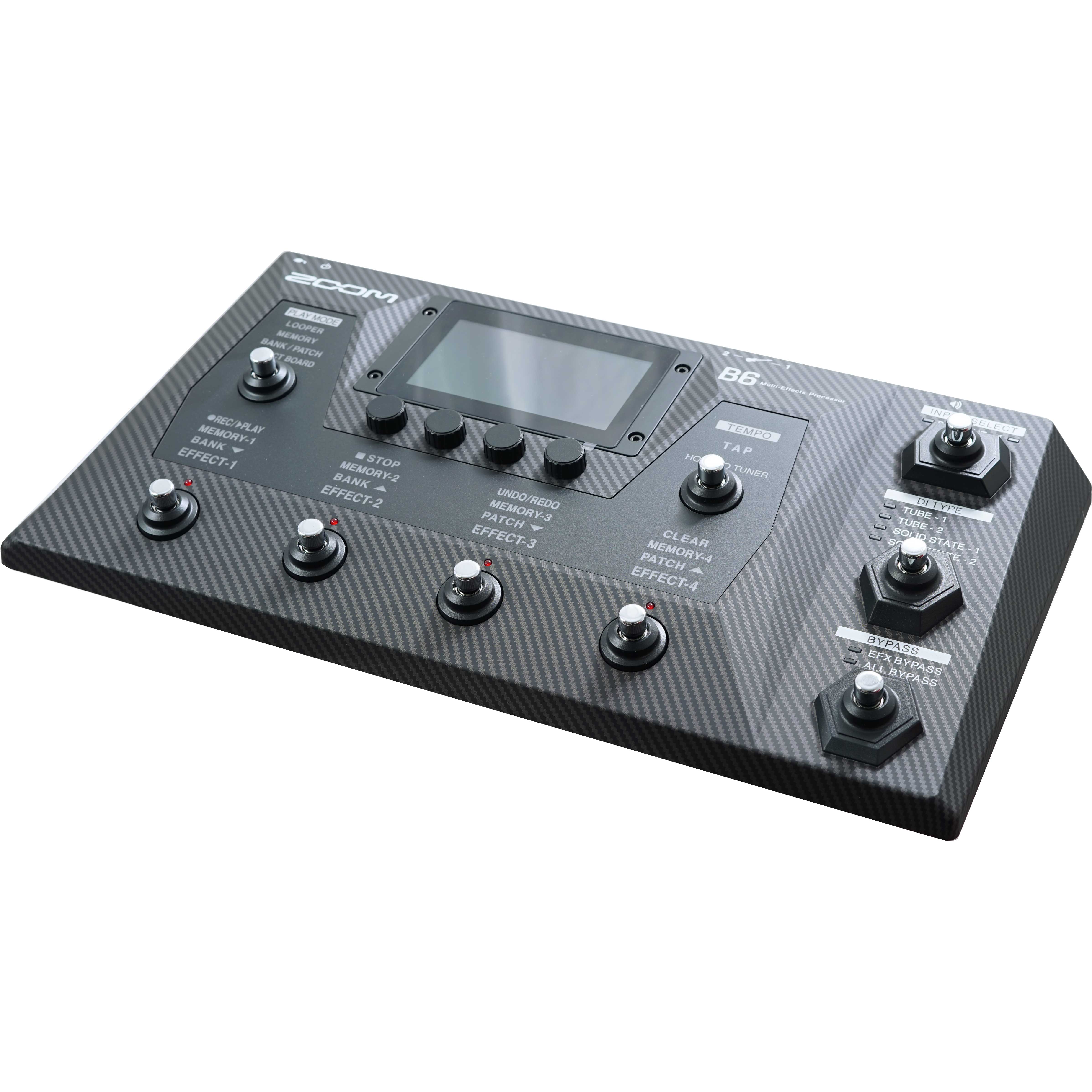 Zoom B6 Bass Multi Effects Processor Pedal with Bluetooth Adapter (Pre-Owned)