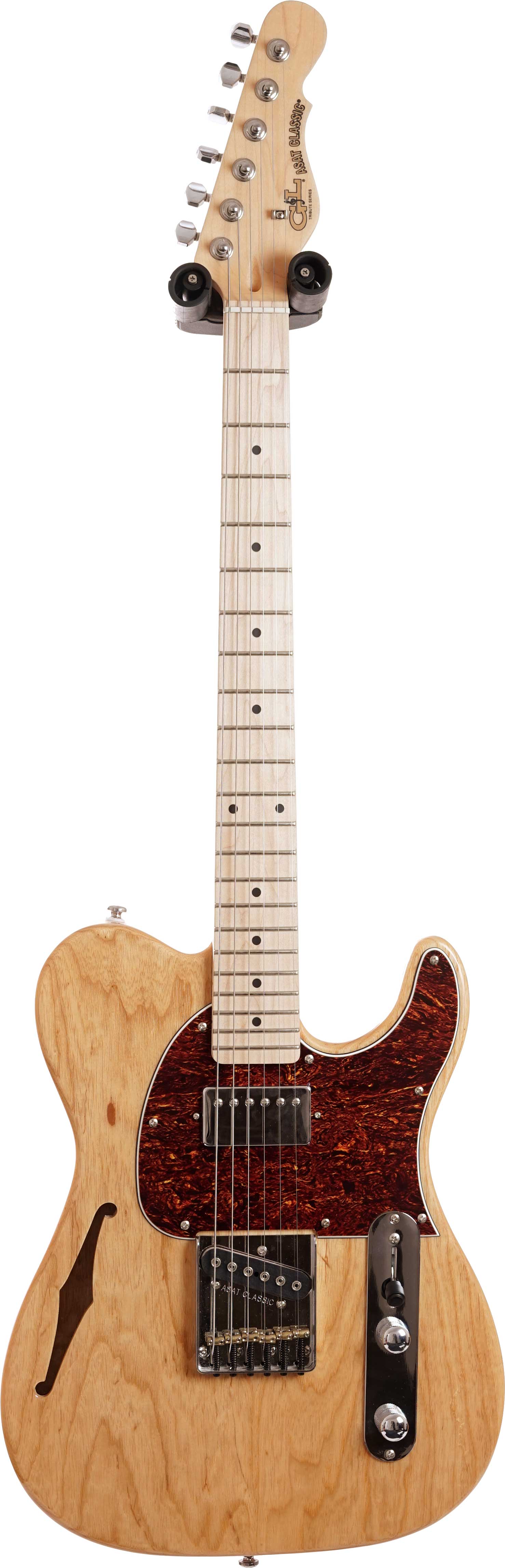 G&L Tribute ASAT Classic Bluesboy Semi-Hollow Natural Tortoise Pickguard Maple Fingerboard (Pre-Owned)