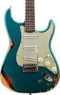 Fender Custom Shop 61 Stratocaster Heavy Relic Aged Ocean Turquoise Over 3-Color Sunburst (Pre-Owned)