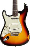 Fender Custom Shop 2021 '59 Stratocaster Relic Chocolate 3-Tone Sunburst Rosewood Fingerboard Left Handed (Pre-Owned)