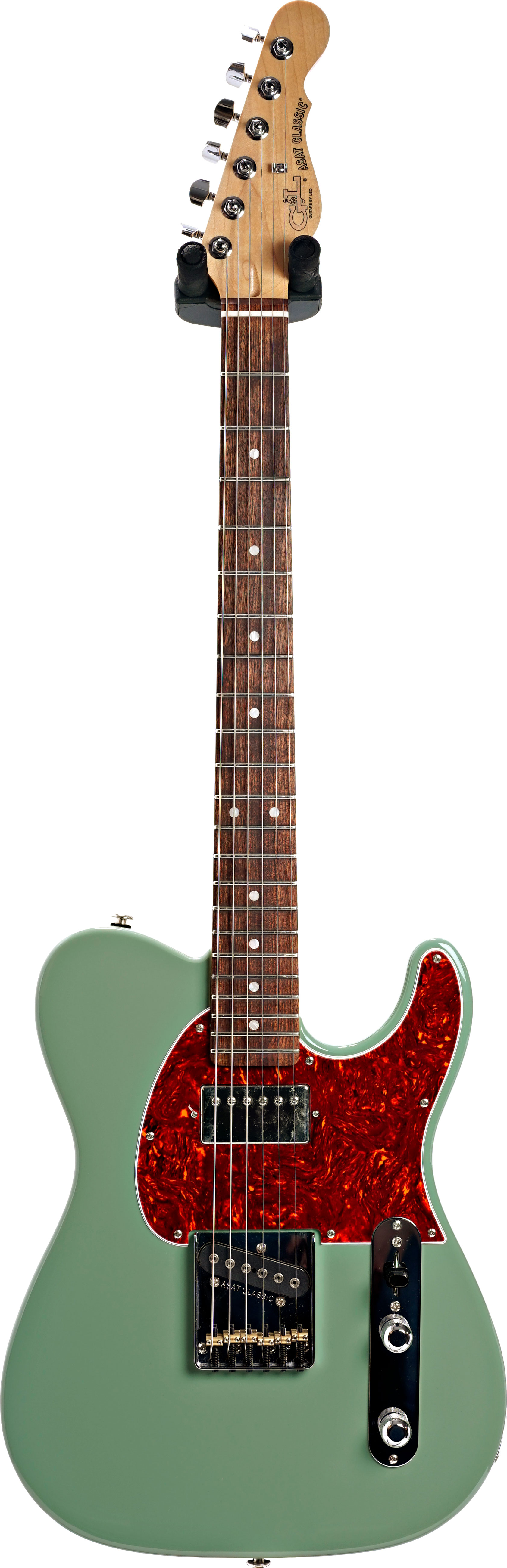 G&L USA Fullerton Deluxe ASAT Classic Bluesboy Macha Green Rosewood Fingerboard (Pre-Owned)