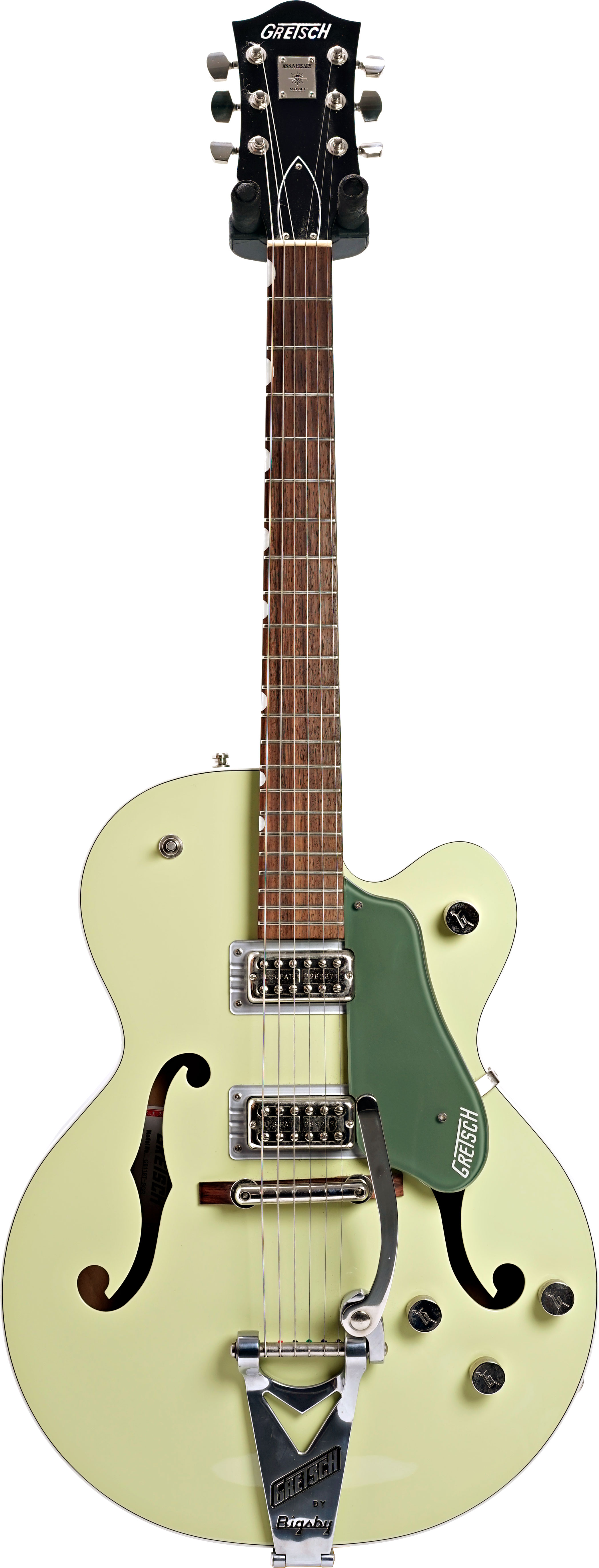 Gretsch G6118T-SGR Players Edition Anniversary with String-Thru Bigsby Filter'Tron Pickups 2-Tone Smoke Green (Pre-Owned)
