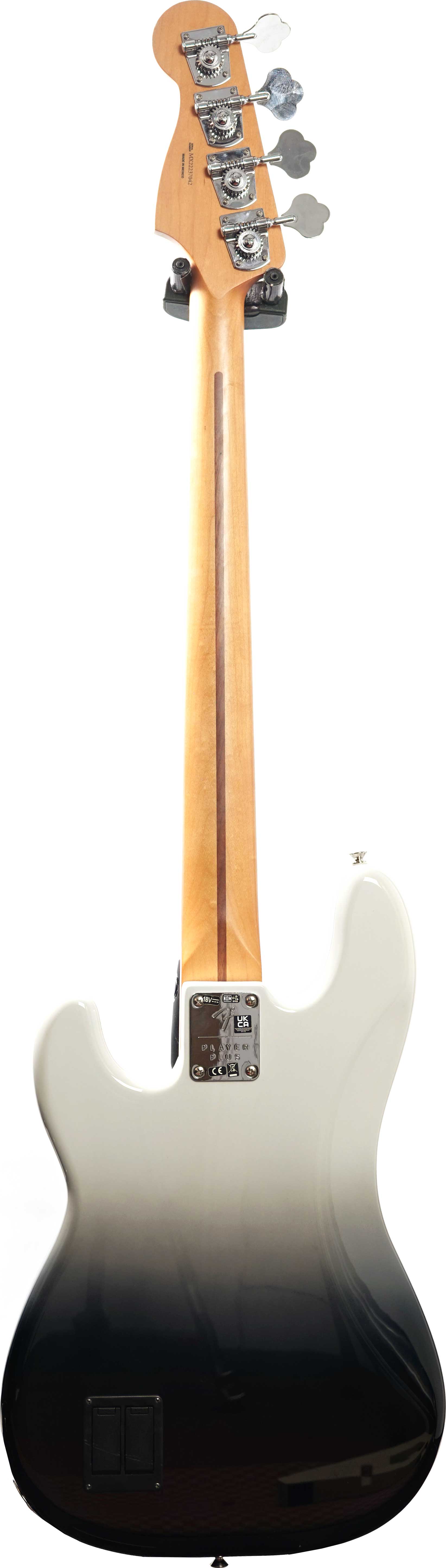 Fender 2022 Player Plus Active Precision Bass Silver Smoke Maple Fingerboard (Pre-Owned)
