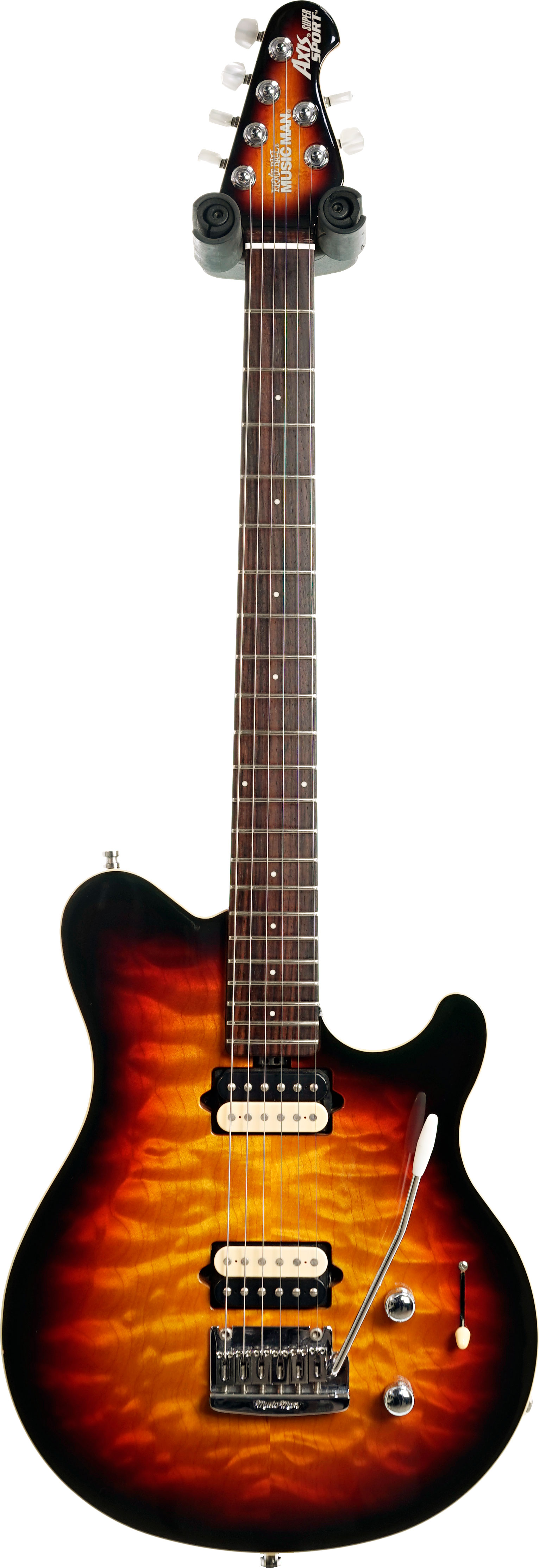 Music Man 2000 Axis SuperSport HH Tremolo Vintage Sunburst Birdseye Maple Neck (Pre-Owned)