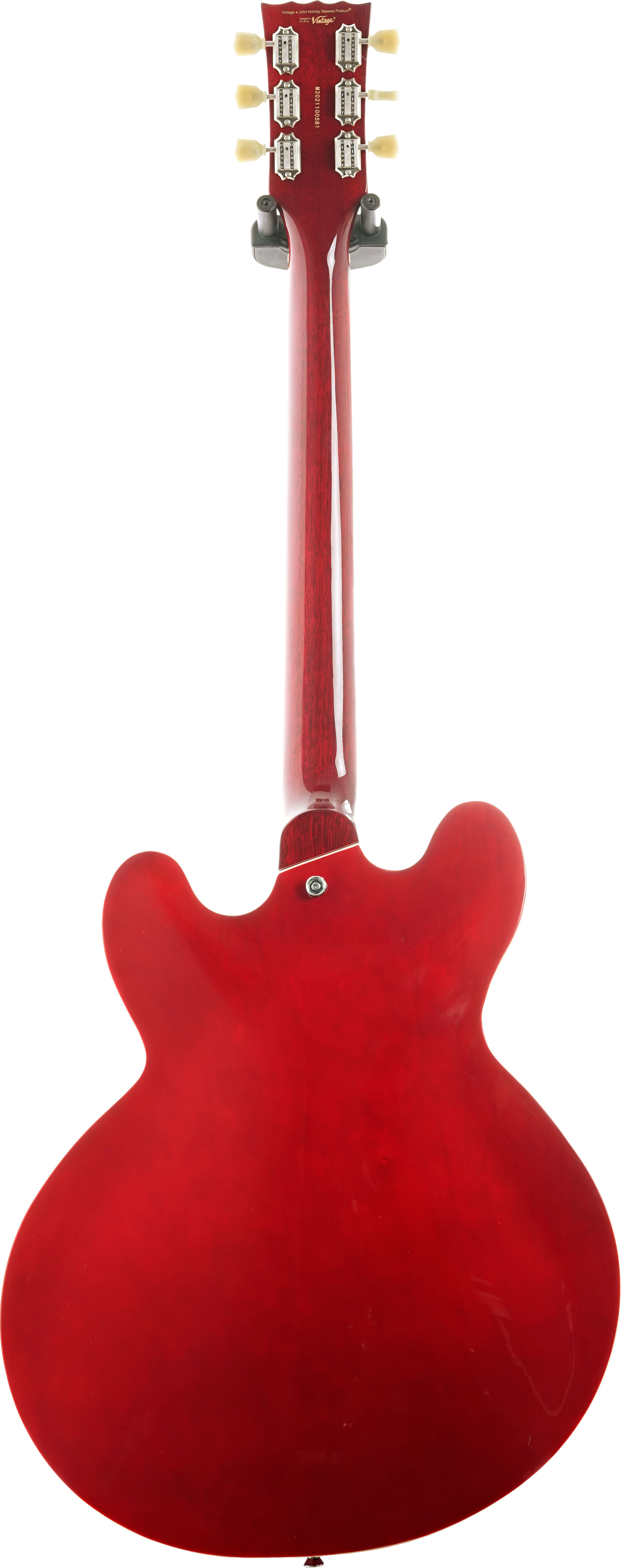 Vintage  VSA500 ReIssued Semi Acoustic Guitar Cherry Red  (Pre-Owned)