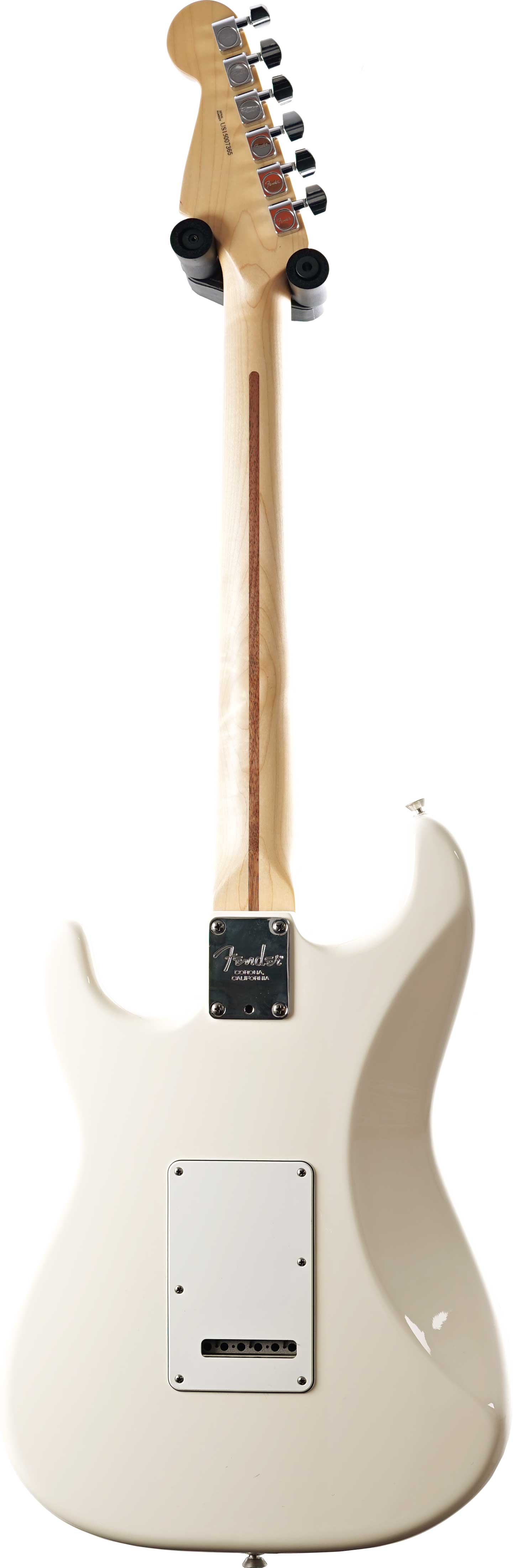 Fender 2015 American Standard Stratocaster Olympic White Maple Fingerboard (Pre-Owned)