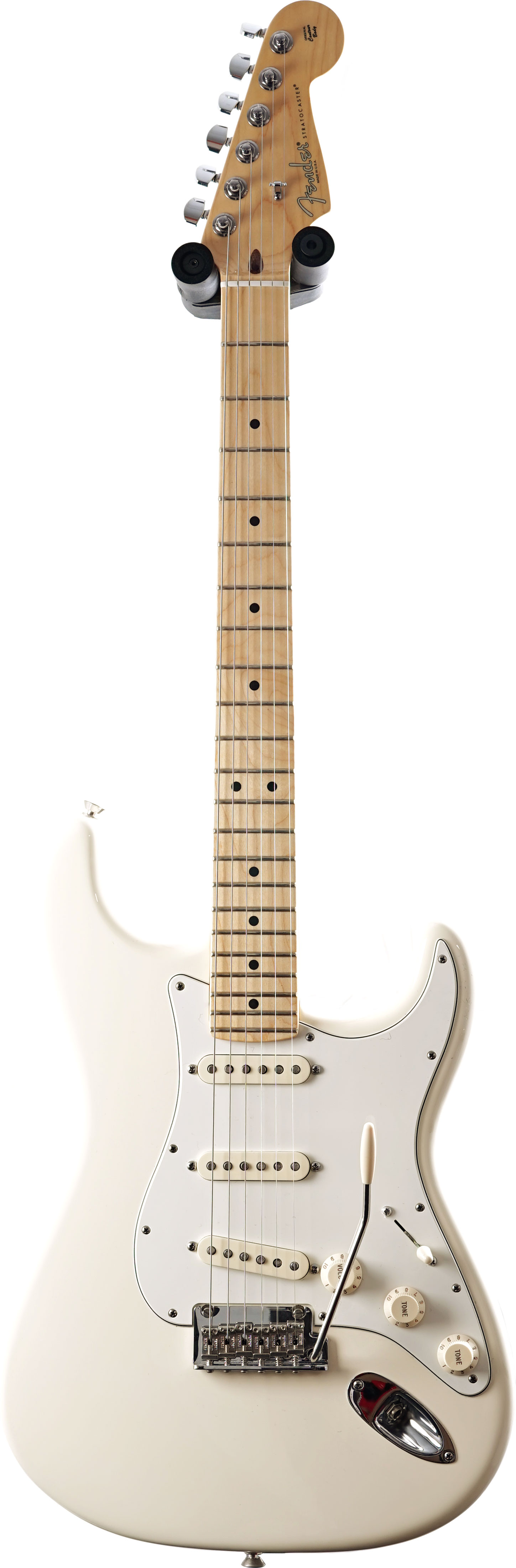 Fender 2015 American Standard Stratocaster Olympic White Maple Fingerboard (Pre-Owned)