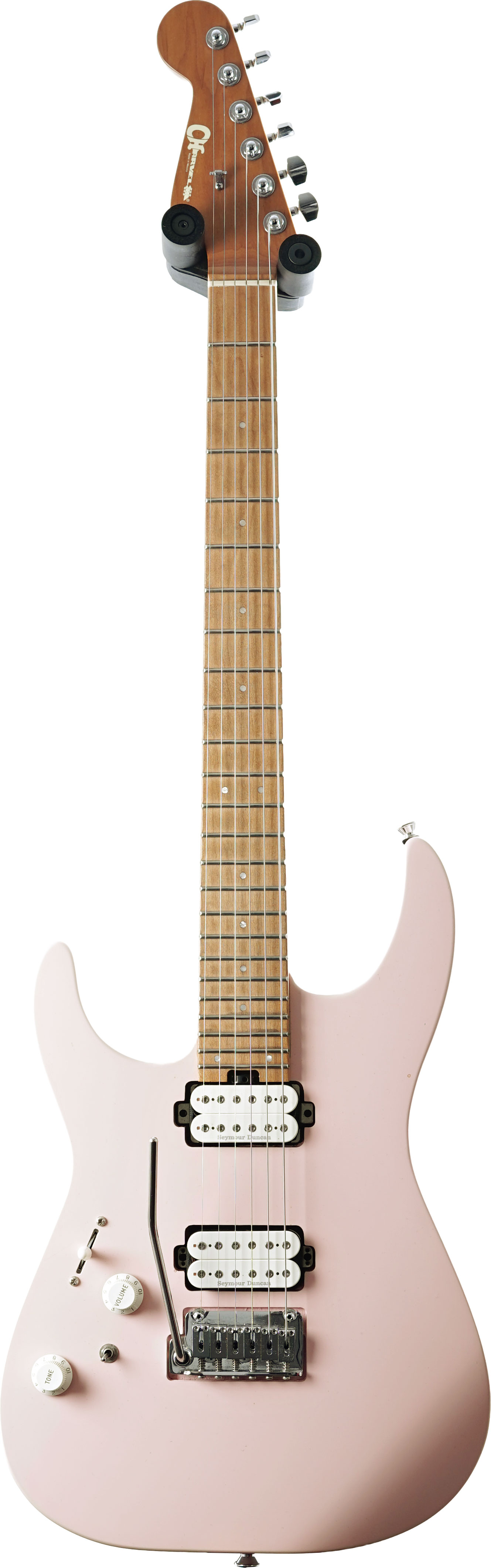 Charvel  Pro-Mod DK24 HH 2PT CM Left Handed Caramelized Fingerboard Satin Shell Pink (Pre-Owned)