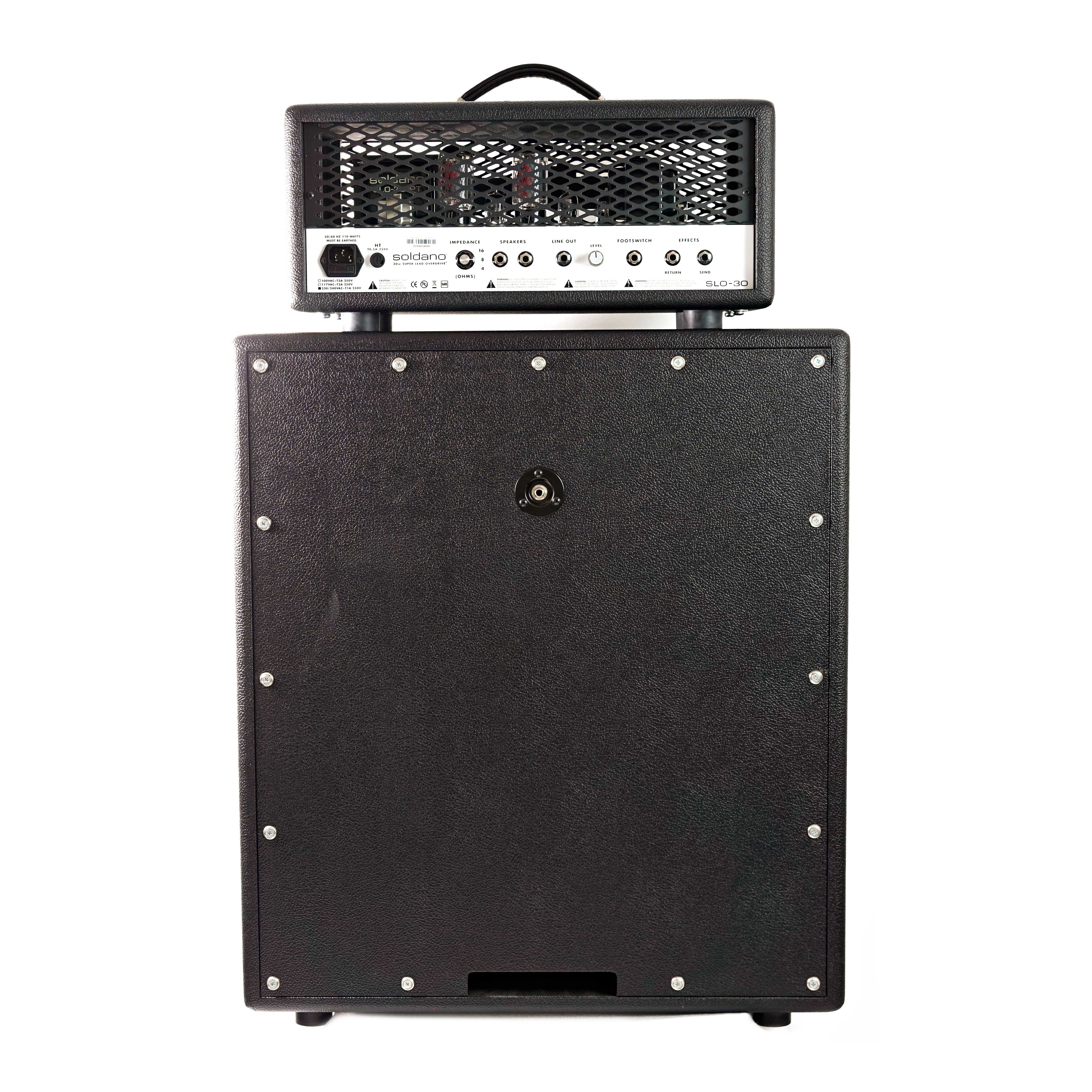 Soldano  SLO-30 Classic 30W Valve Amp Head/Vertical 2x12 Slant Cabinet (Pre-Owned)