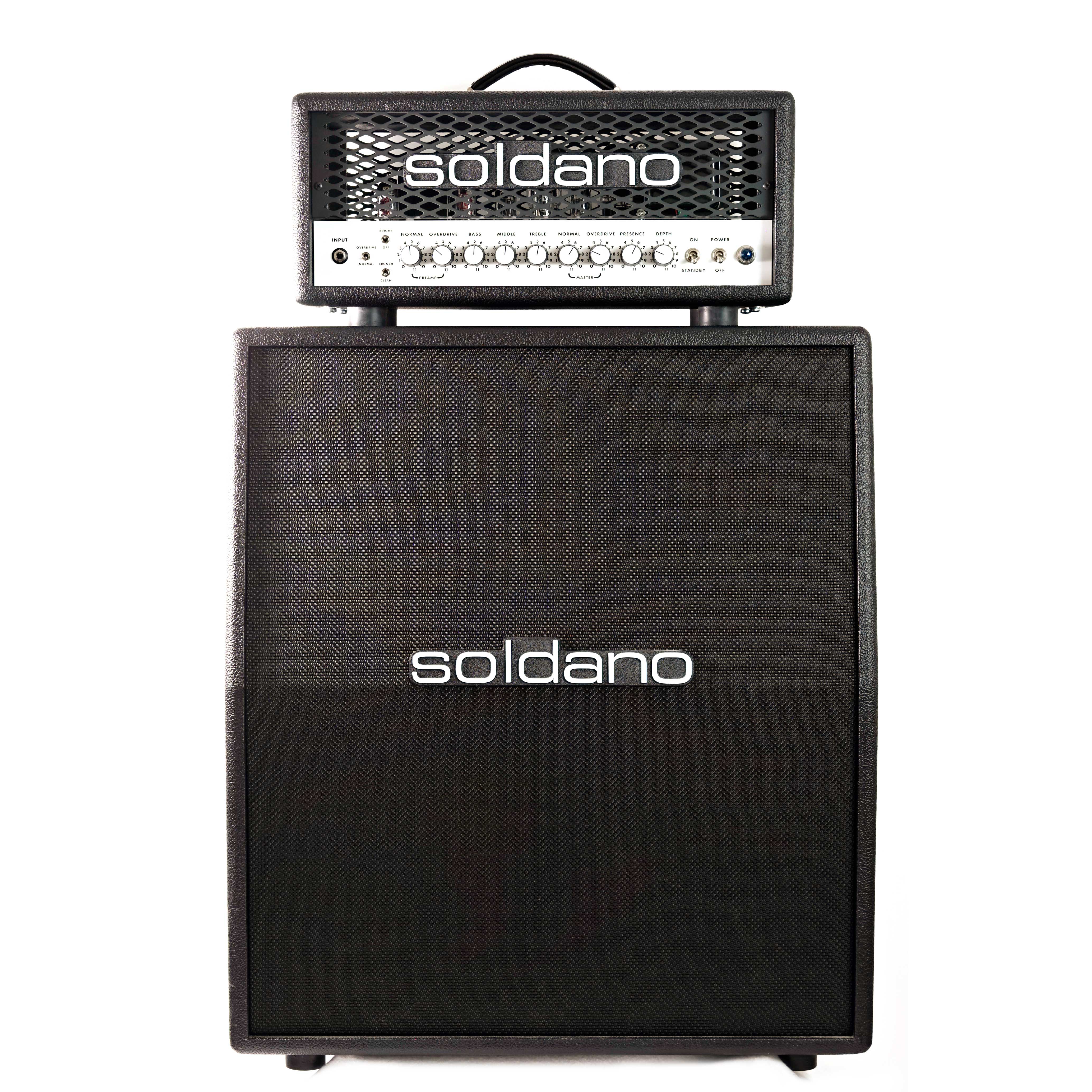 Soldano  SLO-30 Classic 30W Valve Amp Head/Vertical 2x12 Slant Cabinet (Pre-Owned)